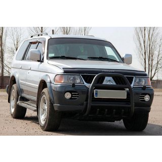 Kängurubåge QT007 Black (rostfritt stål) Mitsubishi Pajero Sport 1996–2007 foto 2