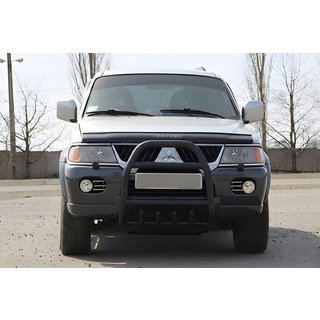 Kängurubåge QT007 Black (rostfritt stål) Mitsubishi Pajero Sport 1996–2007 foto 3