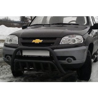 Kängurubåge WT002 Black (rostfritt stål) Chevrolet Niva 1998–2020