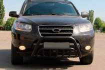 Hyundai Santa Fe 2 2006–2012 Frontbåge WT002 Black (rostfritt stål) foto 2