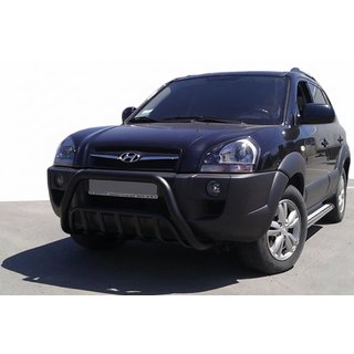 Frontbåge WT002 Black (rostfritt stål) Hyundai Tucson JM 2004– foto 1