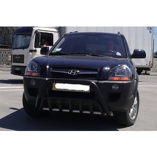 Frontbåge WT002 Black (rostfritt stål) Hyundai Tucson JM 2004– foto 3