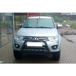 Frontbåge WT002 Black (rostfritt stål) Mitsubishi Pajero Sport 2008–2015 foto 1