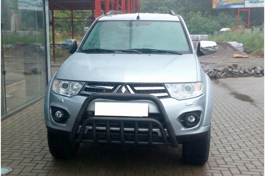 Mitsubishi Pajero Sport 2008–2015 Frontbåge WT002 Black (rostfritt stål) Image