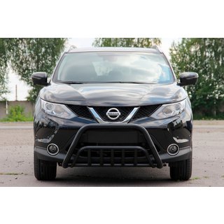 Kängurubåge WT002 Black (rostfritt stål) Nissan Qashqai 2014–2021 foto 1