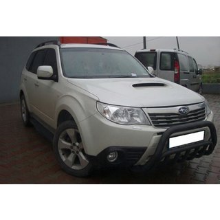 Frontbåge WT002 Black (rostfritt stål) Subaru Forester 2008–2013 foto 2