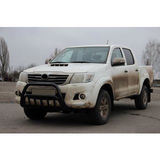 Frontbåge WT002 Black (rostfritt stål) Toyota Hilux 2006–2015 foto 3