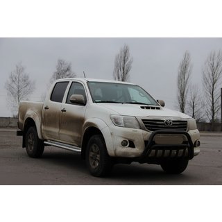 Frontbåge WT002 Black (rostfritt stål) Toyota Hilux 2006–2015 foto 2