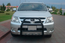 Toyota Hilux 2006–2015 Frontbåge (bullbar) QT007 Black (rostfritt stål) foto 1