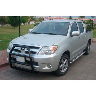 Frontbåge (bullbar) QT007 Black (rostfritt stål) Toyota Hilux 2006–2015 foto 2