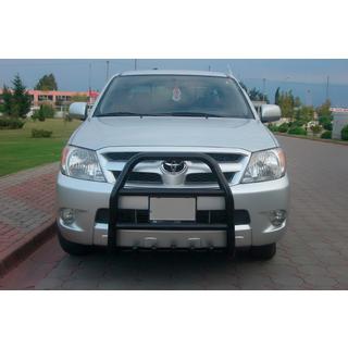 Frontbåge (bullbar) QT007 Black (rostfritt stål) Toyota Hilux 2006–2015 foto 1