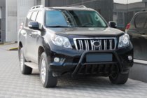 Toyota Land Cruiser Prado 150 2009–2023 Kängurubåge WT002 Black (rostfritt stål) foto 1