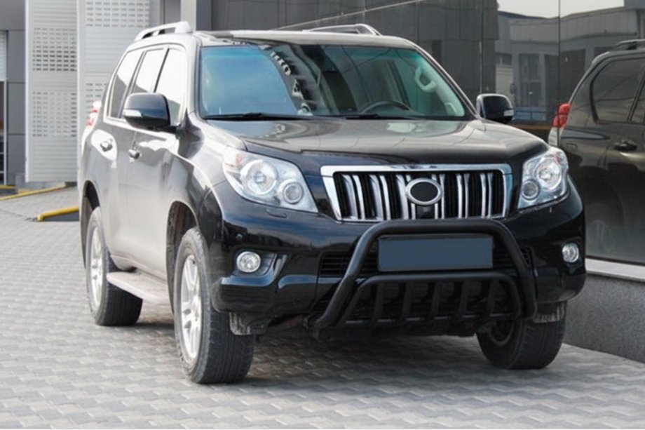 Toyota Land Cruiser Prado 150 2009–2023 Kängurubåge WT002 Black (rostfritt stål) Image