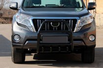 Toyota Land Cruiser Prado 150 2009–2023 Kängurubåge QT007 Black (rostfritt stål) foto 1