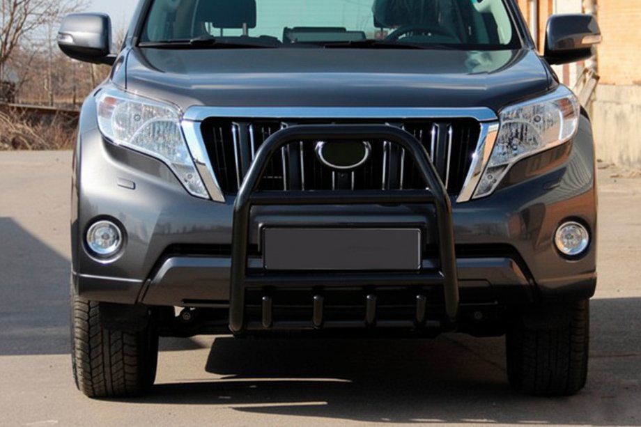 Toyota Land Cruiser Prado 150 2009–2023 Kängurubåge QT007 Black (rostfritt stål) Image