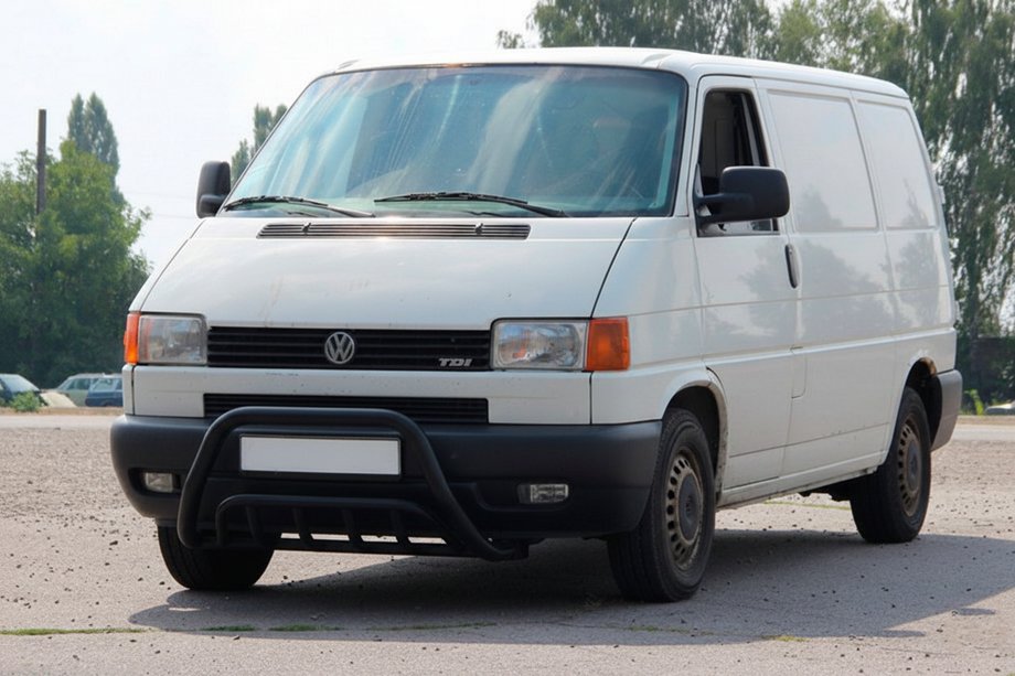 Volkswagen T4 Transporter 1990–2003 Frontbåge WT002 60 mm Black (rostfritt stål) Image