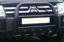 Mitsubishi Pajero Wagon IV 2006–2021 Kofångarbåge QT011 Black (rostfritt stål) foto 3