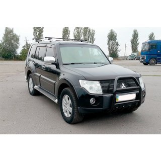 Kofångarbåge QT011 Black (rostfritt stål) Mitsubishi Pajero Wagon IV 2006–2021 foto 1