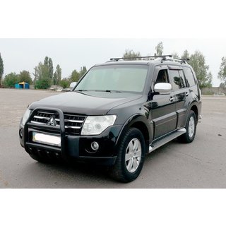 Kofångarbåge QT011 Black (rostfritt stål) Mitsubishi Pajero Wagon IV 2006–2021 foto 2
