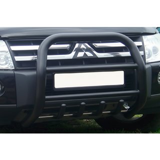Kofångarbåge QT011 Black (rostfritt stål) Mitsubishi Pajero Wagon IV 2006–2021 foto 3