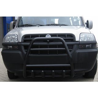 Frontbåge QT007 Black (rostfritt stål) Fiat Doblo I 2001–2005