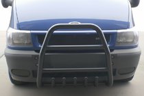 Ford Transit 2000–2014 Frontbåge QT007 Black (2000-2006, rostfritt stål) foto 1
