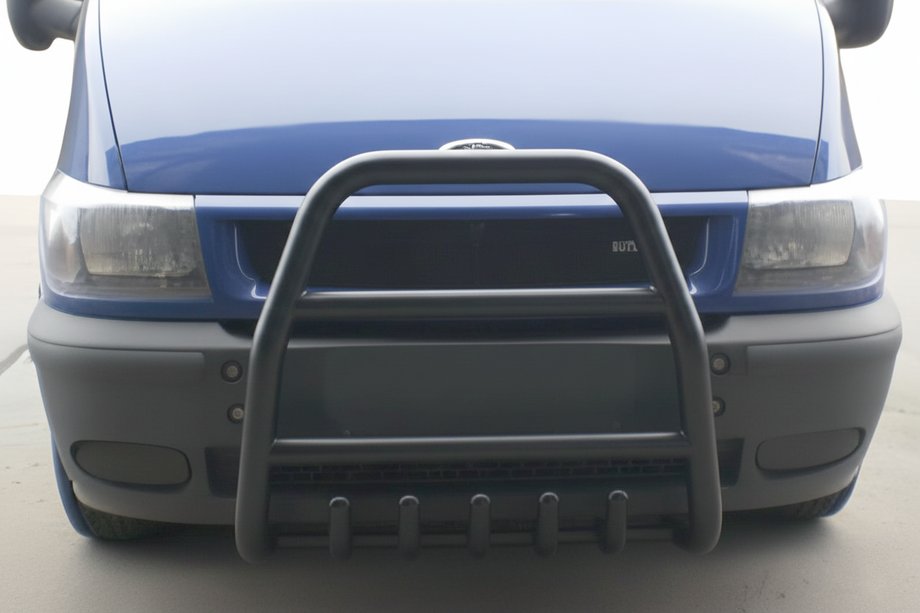 Ford Transit 2000–2014 Frontbåge QT007 Black (2000-2006, rostfritt stål) Image