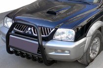 Mitsubishi L200 1996–2006 Frontbåge (bullbar) QT007 Black (rostfritt stål) foto 1
