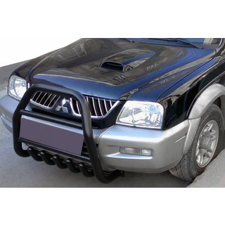 Frontbåge (bullbar) QT007 Black (rostfritt stål)