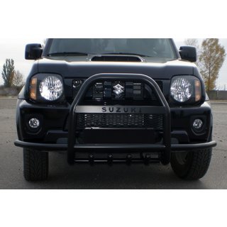 Kängurubåge QT007-Exclusive Black (med text, rostfritt stål) Suzuki Jimny 1998–2018 foto 2