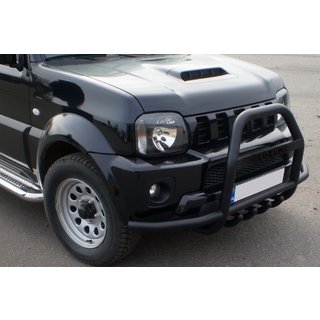 Kängurubåge QT007-Exclusive Black (med text, rostfritt stål) Suzuki Jimny 1998–2018 foto 4