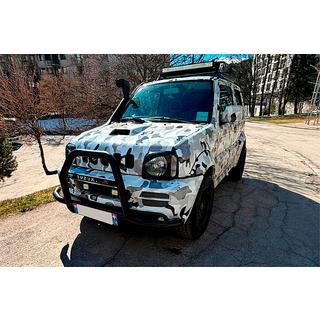 Kängurubåge QT007-Exclusive Black (med text, rostfritt stål) Suzuki Jimny 1998–2018 foto 1