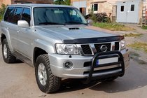 Nissan Patrol Y61 1997–2011 Kängurubåge QT007 Black (rostfritt stål) foto 3