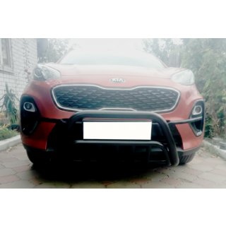 Frontbåge WT002 Black (rostfritt stål) Kia Sportage 2015–2021