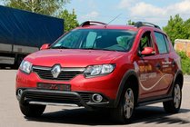 Renault Sandero 2013–2022 Frontbåge WT007 Black (rostfritt stål) foto 2