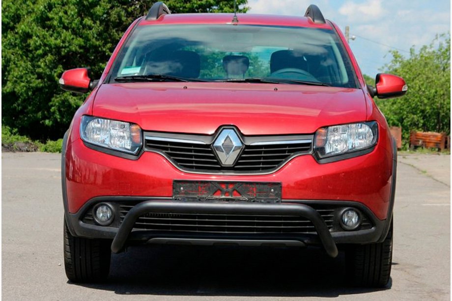 Renault Sandero 2013–2022 Frontbåge WT007 Black (rostfritt stål) Image