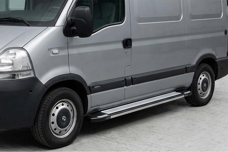 Opel Movano 2004–2010 Sidosteg Rainbow (2 st, aluminium) Image
