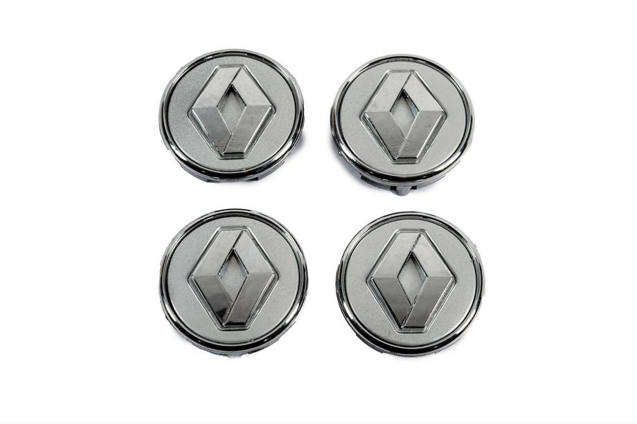 Renault Navkapslar grå med ring 81568GR (57 mm till 49 mm, 4 st.) Foto 1