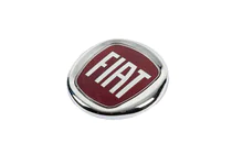 Fiat Emblem (röd, med fäste) foto 2