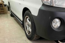 Hyundai H200, H1, Starex 1998–2007 Sidorör BB002 Black (2 st, rostfritt stål) foto 1