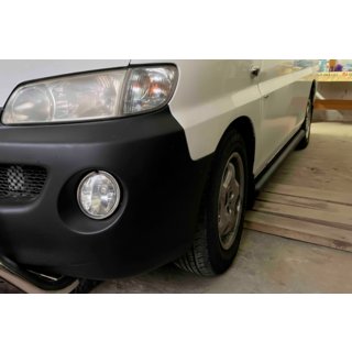 Sidorör BB002 Black (2 st, rostfritt stål) Hyundai H200, H1, Starex 1998–2007 foto 3