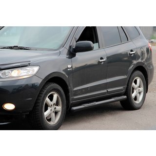 Sidorör B3 Black (2 st, rostfritt stål) Hyundai Santa Fe 2 2006–2012 foto 1