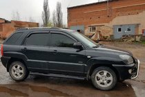 Kia Sportage 2004–2010 Sidorör Black (2 st, rostfritt stål) foto 4