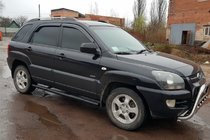 Kia Sportage 2004–2010 Sidorör Black (2 st, rostfritt stål) foto 3