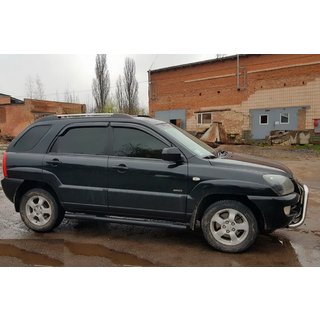 Sidorör Black (2 st, rostfritt stål) Kia Sportage 2004–2010 foto 4