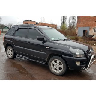 Sidorör Black (2 st, rostfritt stål) Kia Sportage 2004–2010 foto 3