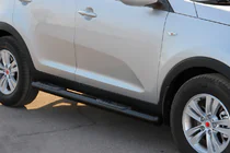 Kia Sportage 2010–2015 Sidorör Black (2 st, rostfritt stål) foto 2