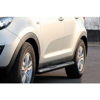 Sidorör Black (2 st, rostfritt stål) Kia Sportage 2010–2015 foto 1