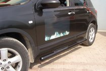 Nissan Qashqai 2007–2010 Sidorör Black (2 st, rostfritt stål) foto 2