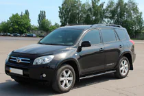 Toyota Rav 4 2006–2013 Sidorör för standardbas Black (2 st., rostfritt stål) foto 3